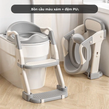 Bô vệ sinh 3 trong 1 cho bé: Điều chỉnh chiều cao, bô bước an toàn, giá 250k 13