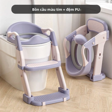 Bô vệ sinh 3 trong 1 cho bé: Điều chỉnh chiều cao, bô bước an toàn, giá 250k 14