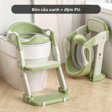Bô vệ sinh 3 trong 1 cho bé: Điều chỉnh chiều cao, bô bước an toàn, giá 250k 15