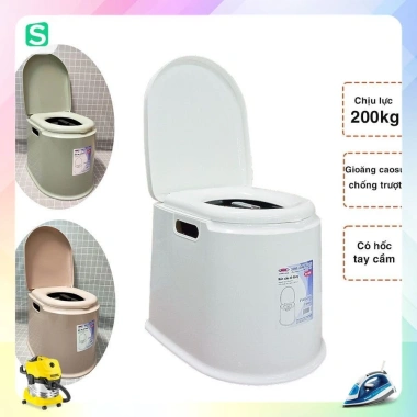 Bô vệ sinh di động Hokori 5.459 cho người già, người bệnh Tiện dụng Giá 239.000đ