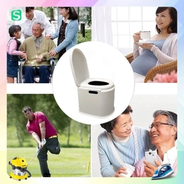 Bô vệ sinh di động Hokori 5.459 cho người già, người bệnh Tiện dụng Giá 239.000đ