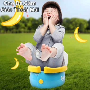 Bô Vệ Sinh Du Lịch Gấp Gọn Hình Chuối cho Bé 1 tuổi-Nhựa ABS chịu 50kg - 129.000₫