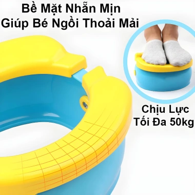 Bô Vệ Sinh Du Lịch Gấp Gọn Hình Chuối cho Bé 1 tuổi-Nhựa ABS chịu 50kg - 129.000₫