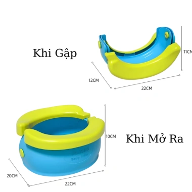 Bô Vệ Sinh Du Lịch Gấp Gọn Hình Chuối cho Bé 1 tuổi-Nhựa ABS chịu 50kg - 129.000₫