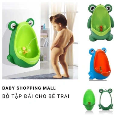 Bô vệ sinh hình con ếch gắn tường cho bé trai - Tiện lợi, tặng miếng dán - Giá 89.000đ