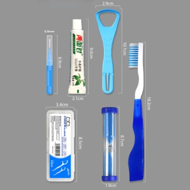 Bộ vệ sinh răng miệng du lịch 6 món - kem đánh răng, bàn chải, giá 56.430₫ 5