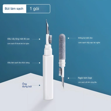 Bộ vệ sinh tai nghe, bàn phím đa năng - Nhựa ABS cao cấp, nhỏ gọn, dùng cho máy tính, máy ảnh, AirPods - Giá 25.800₫ 2