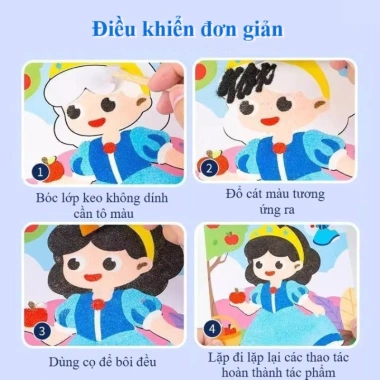 Bộ Vẽ Tranh Cát Bé Gái – Tập Tô Màu, Tranh Đa Dạng, Sáng Tạo, Giá 131,198 VND 3 Bộ Vẽ Tranh Cát Bé Gái – Tập Tô Màu, Tranh Đa Dạng, Sáng Tạo, Giá 131,198 VND 3