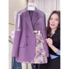Bộ vest 2 món thời trang Tây nữ áo khoác in họtiết + váy hot YT9U - phong cách khí chất, giảm giá 336.960₫ 3