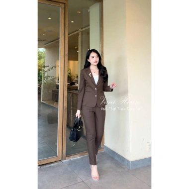 Bộ Vest Công Sở Vani House TJ50 - Áo Vest Ốn Đứng + Quần Dài Giá Ưu Đãi 615k 8