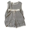 Bộ vest lụa mỏng cho bé trai, bé gái, áo + quần short sọc 5 điểm, sành điệu mùa hè 4