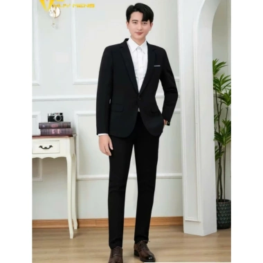 Bộ vest nam cao cấp không nhăn không xù – Tặng cavat, vest chú rể, 696.000₫