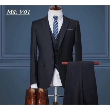 Bộ vest nam công sở lịch lãm trẻ trung, sang trọng, không nhăn không xù – Giá 549.000₫
