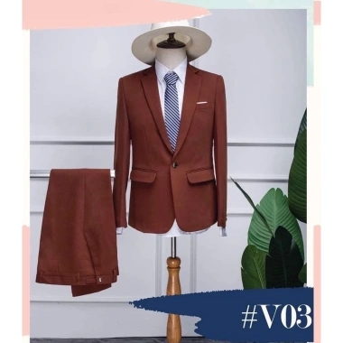 Bộ vest nam công sở lịch lãm trẻ trung, sang trọng, không nhăn không xù – Giá 549.000₫