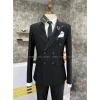 Bộ vest nam đen ve bóng 4 khuy – Áo blazer + Quần tăng chỉnh cạp, còn 825.000₫ 5