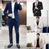 Bộ vest nam Hàn Quốc trắng kem, be sữa, vải tuyết mưa tây co giãn - Sang trọng, giảm 20% 3