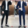 Bộ vest nam Hàn Quốc trắng kem, be sữa, vải tuyết mưa tây co giãn - Sang trọng, giảm 20% 4