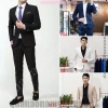 Bộ vest nam Hàn Quốc trắng kem, be sữa, vải tuyết mưa tây co giãn - Sang trọng, giảm 20% 8