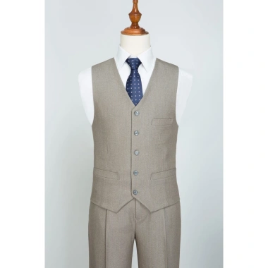 Bộ vest nam trung niên cao cấp vải tuysi - tặng áo gile, giảm giá tới 20%