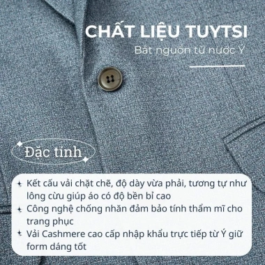 Bộ Vest Nam Trung Niên Vải Tuýt Si Nhập Khẩu Hàn Quốc Co Giãn Sang Trọng Giá 799.000