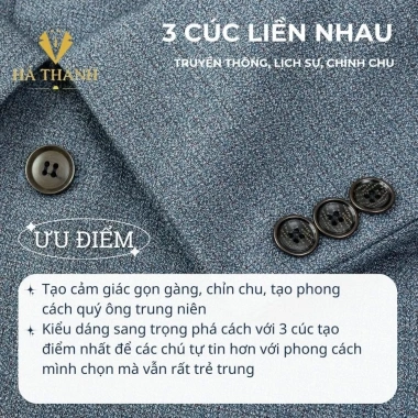 Bộ Vest Nam Trung Niên Vải Tuýt Si Nhập Khẩu Hàn Quốc Co Giãn Sang Trọng Giá 799.000