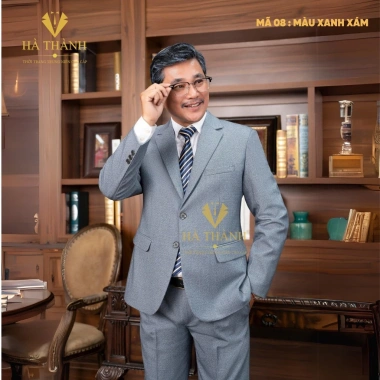 Bộ Vest Nam Trung Niên Vải Tuýt Si Nhập Khẩu Hàn Quốc Co Giãn Sang Trọng Giá 799.000
