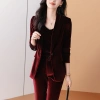 Bộ vest nhung vàng ôm sát tôn dáng, mùa thu xuân công sở Hàn Quốc 421.200 VND 2
