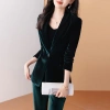 Bộ vest nhung vàng ôm sát tôn dáng, mùa thu xuân công sở Hàn Quốc 421.200 VND 4