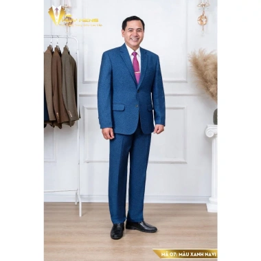 Bộ vestton nam trung tuổi cao cấp vải Tuysi - Tặng cà vạt, giảm giá 650k