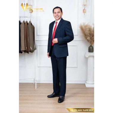 Bộ vestton nam trung tuổi cao cấp vải Tuysi - Tặng cà vạt, giảm giá 650k