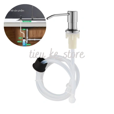 Bộ vòi bơm hút nước rửa bát gắn bồn xoay 360 độ, dây silicon 1,2m - Giá 43.605 VND