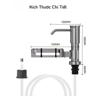 Bộ Vòi Bơm Nước Rửa Bát MoLuux - Nhôm Hàng Không, Lắp Đặt Nhanh, Giá 179.999₫ 6