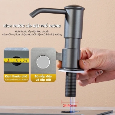 Bộ Vòi Bơm Nước Rửa Chén Bát Tổ Ấm, Giá Để Đồ, Bồn Rửa ABS + Ống Silicon 120cm Giá chỉ 93.000₫ 8