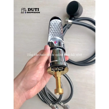 Bộ Vòi Gội Đầu Giường Nằm Cao Cấp + Đôi Dây Nóng Lạnh, Gật Gù, Vòi Phun - Giá 375k 3