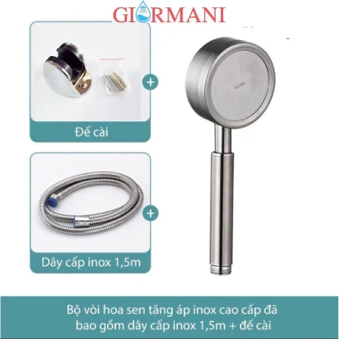 Bộ vòi hoa sen inox 304 VHS06 - Tăng 300% áp lực, siêu bền, giá chỉ 34.000 VND 5
