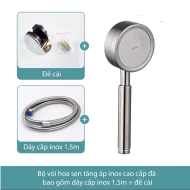 Bộ vòi hoa sen inox 304 VHS06 - Tăng 300% áp lực, siêu bền, giá chỉ 34.000 VND 6