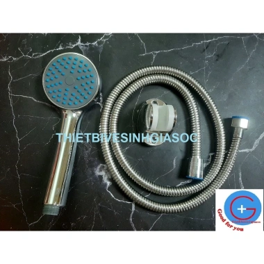 Bộ vòi hoa sen sen tắm bát nhựa mạ mặt nhỏ - Giá chỉ 28k, tặng cài sen