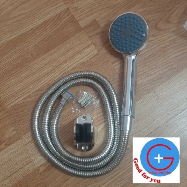 Bộ vòi hoa sen sen tắm bát nhựa mạ mặt nhỏ - Giá chỉ 28k, tặng cài sen