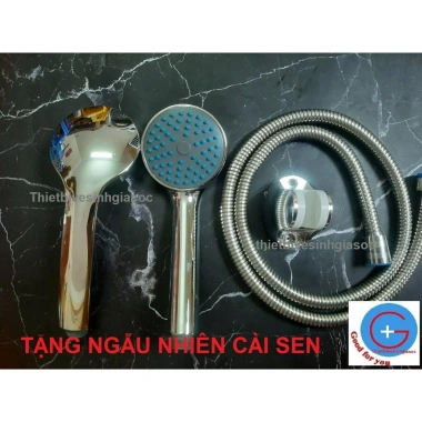 Bộ vòi hoa sen sen tắm bát nhựa mạ mặt nhỏ - Giá chỉ 28k, tặng cài sen