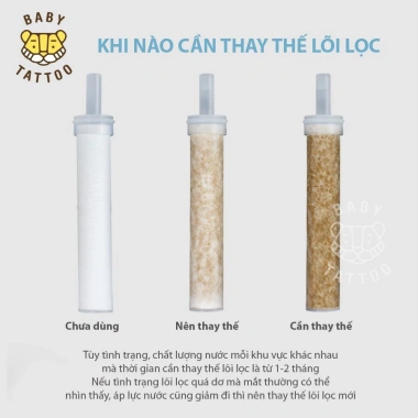 Bộ Vôi Sen Tắm Cao Cấp Khử Clo và Lọc Nước Type A - Baby Tattoo, Giá 890.000₫ 8