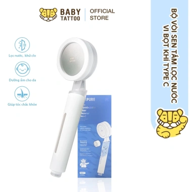 Bộ vòi sen tắm lọc nước Vi Bot C - Lọc sâu, khử clo, dưỡng da, chỉ 990.000₫