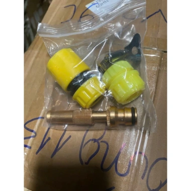 Bộ Vòi Xịt Tưới Cây & Rửa Xe 3 Món - Đầu Phun Đồng Tăng Áp, Giá Ưu Đãi 36.000 VND 2