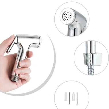 Bộ vòi xịt vệ sinh bồn cầu đầy đủ dây cài – Giá 28.900đ, chất lượng tốt, giá rẻ