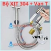 Bộ vòi xịt vệ sinh inox 304 cao cấp – Giá ưu đãi 53.900đ, đa dạng lựa chọn nhựa xi