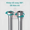 Bộ vòi xịt vệ sinh mạ crom cao cấp kèm dây dẫn & đế cài – Dùng cho bồn cầu toilet 7