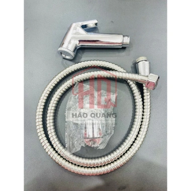 Bộ vòi xịt vệ sinh mạ crom cao cấp kèm dây dẫn & đế cài – Dùng cho bồn cầu toilet 8