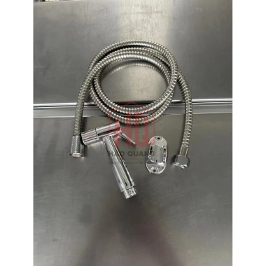 Bộ vòi xịt vệ sinh mạ crom cao cấp kèm dây dẫn & đế cài – Dùng cho bồn cầu toilet 9
