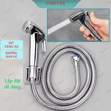 Bộ vòi xịt vệ sinh toilet giá rẻ, công suất mạnh, dễ lắp đặt, giảm còn 25.900₫