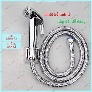 Bộ vòi xịt vệ sinh toilet giá rẻ, công suất mạnh, dễ lắp đặt, giảm còn 25.900₫ 2 Bộ vòi xịt vệ sinh toilet giá rẻ, công suất mạnh, dễ lắp đặt, giảm còn 25.900₫ 2