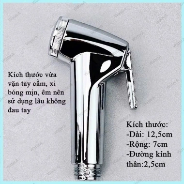 Bộ vòi xịt vệ sinh toilet giá rẻ, công suất mạnh, dễ lắp đặt, giảm còn 25.900₫